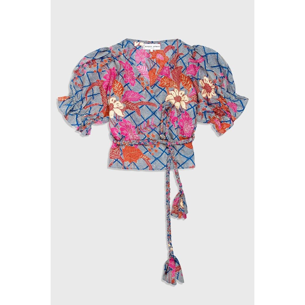 EUC 💗 APIECE APART 100% Silk Chabrol Wrap Top
